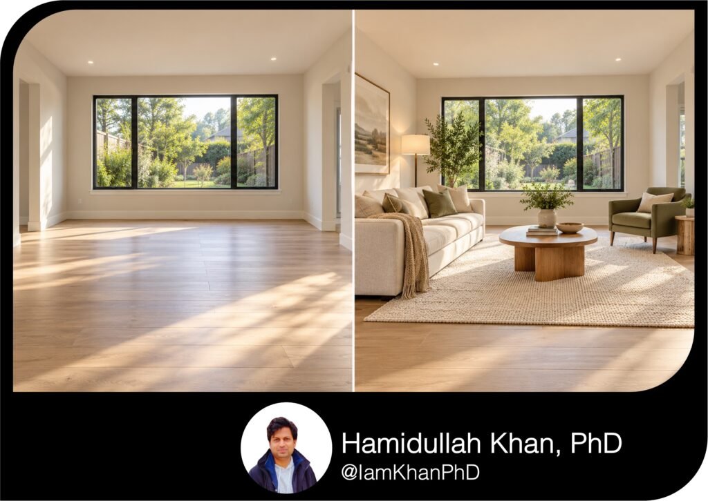 10 AI Virtual Staging Prompts for Empty Living Rooms